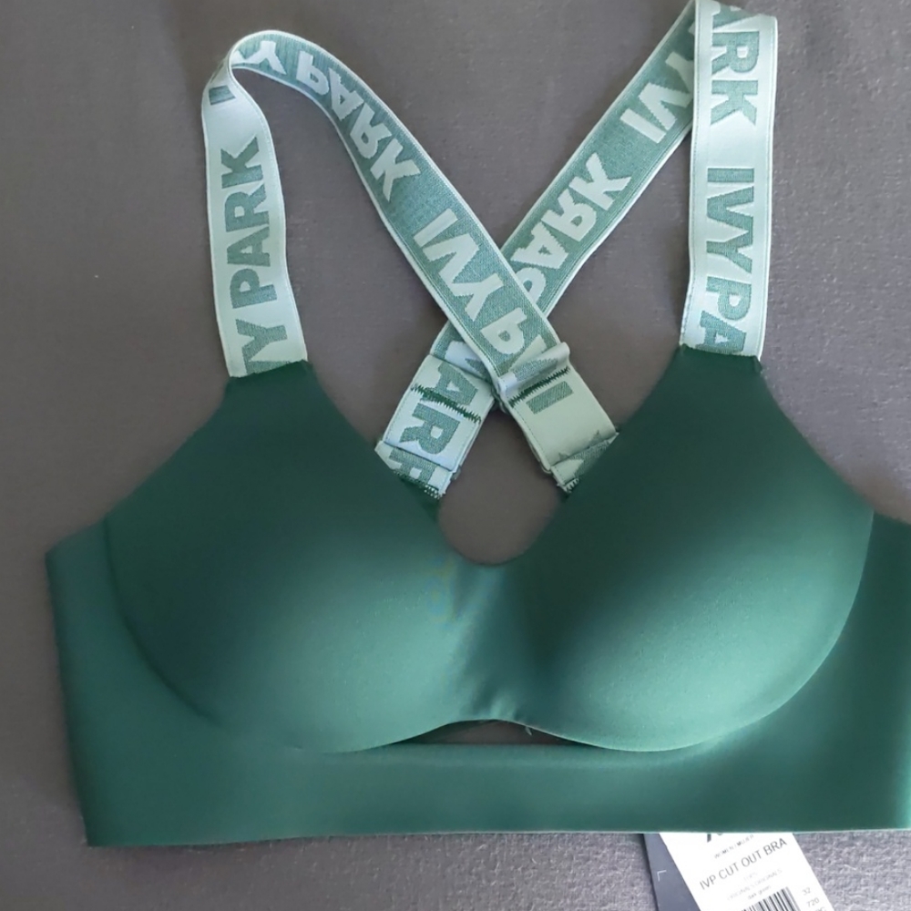 Ivy Park, Green Sports Bra, XS
